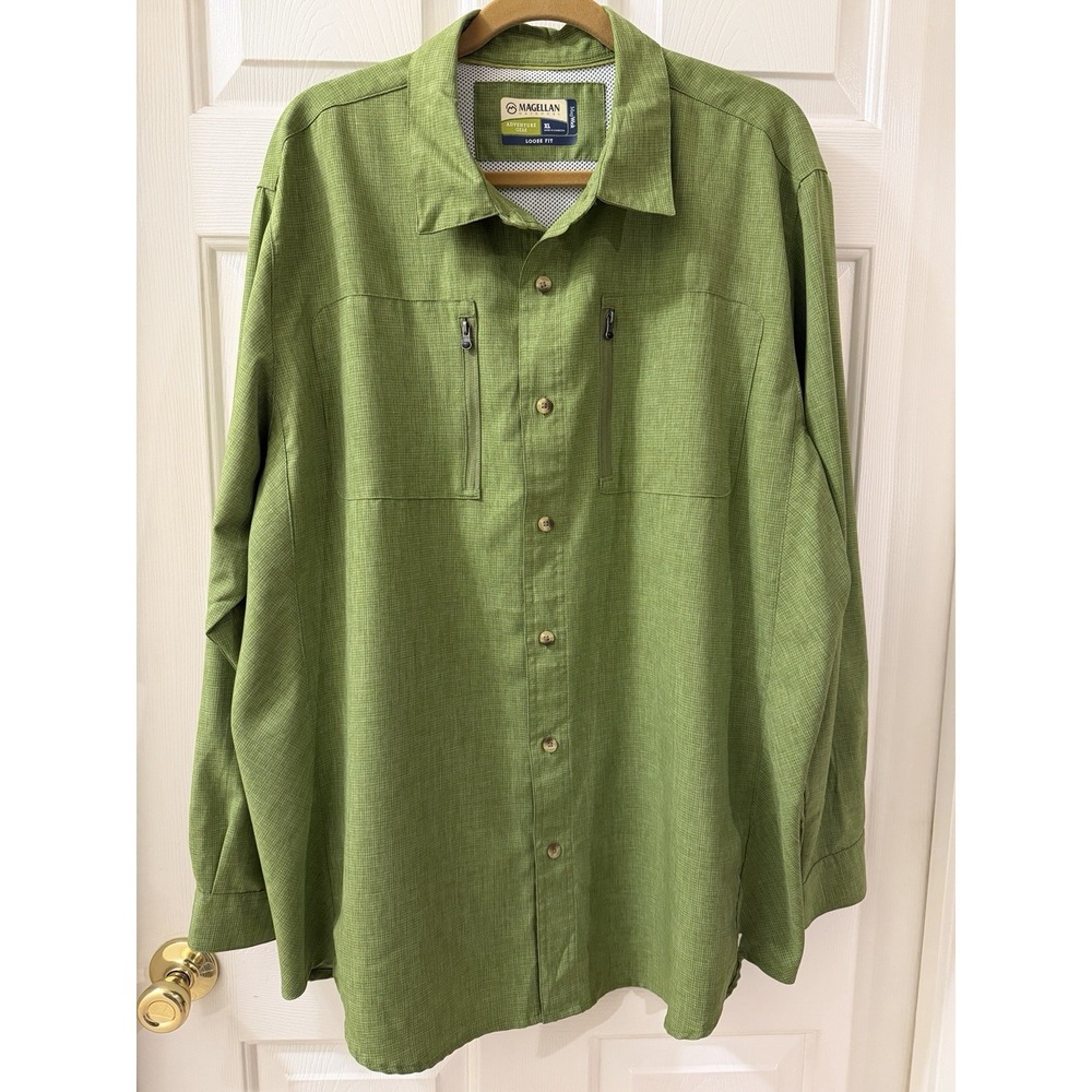 Men's Long Sleeve Button Down Magellan Outdoors XL Mag Wick Adventure Gear